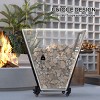Syemin Firewood Racks and Carriers Heavy Duty Firewood Rack with Swivel Casters Wood Storage Log Organizer for Indoor Outdoor, Black, 31.1"*11.8"*32" - 2 of 4