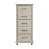 24'' Chest with 5 Drawers Beige - Accent Furniture: Festivo Vertical Dresser, MDF Frame, Easy-Glide - 3 of 4