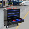 VYNXARIA 5-Drawer Multifunctional Tool Cart on Wheels - Versatile Storage for Garage & Workshop - Black & Blue - 4 of 4