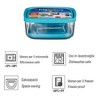 Bormioli Rocco Frigoverre 3-Piece Square Food Storage Container Set, 33.75 oz, 68.5 oz, 114 oz, Glass Containers with Airtight Lids, Microwave Safe - 4 of 4