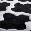 Hastings Home Cotton Trellis Bathmat Set - Black, 2 Pieces - 2 of 3
