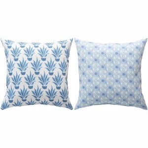 Manual Woodworkers & Weavers Bright Ocean Vibes Pillow – 18 Inch Climaweave Indoor/Outdoor Use - 1 of 3