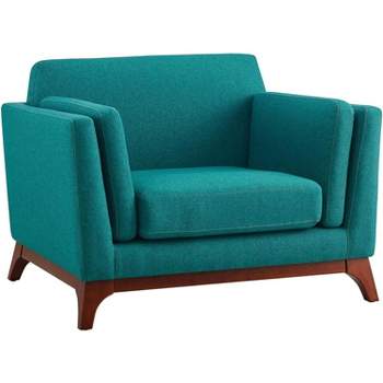 Modway Chance Upholstered Fabric Armchair Teal