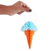 Blue Panda 16 Pack Hanging Honeycomb Ice Cream Party Decorations for Birthday, Baby Shower, Celebration, 4 Colors, 4 x 6 In - 4 of 4