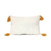 14"x20" Oversize American Flag Fringe Lumbar Throw Pillow Beige - Lush Décor - 3 of 4