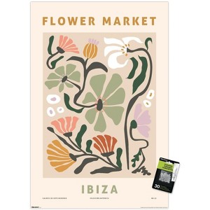 Trends International Reinders: Flowers - Flower Market Ibiza Botanic Unframed Wall Poster Prints - 1 of 4