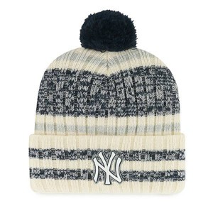 MLB New York Yankees Creampuff Knit Beanie: Sports Team Logo, Adult One Size - 1 of 2