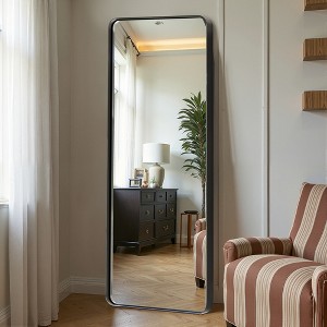 MAYEERTY Aluminum Alloy Metal Frame Rectangle Wall Mirror Bathroom Makeup Mirror for Bedroom Living Room - 1 of 4