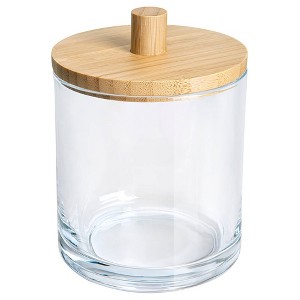 Spa Glass Cotton Ball Jar - Allure Home Creations - 1 of 4