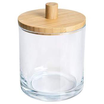 Spa Glass Cotton Ball Jar - Allure Home Creations