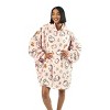 Hello Kitty Character Print Pink Hooded Wearable Oversize Blanket-OSFA - 2 of 4