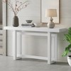 KIGFTSOD Contemporary Console Table with Wood Top, Extra Long Entryway Table for Entryway, Hallway, Living Room, Foyer, Corridor - 2 of 4