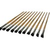 School Smart Black Bristle Paint Brushes, Long Handle, 1/4 Inch, Set of 12 - 3 of 4