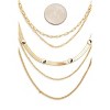 Slickblue Layered Chain Necklace, Multi-Layered Fashion Jewelry, Boho Style, Silver/Gold, 16"+2" - 3 of 3