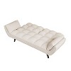VYNXARIA 57in blue sofa Soft two armrests throw pillow pillow comfortable fit apartment bedroom small space - 4 of 4