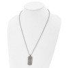 Black Bow Jewelry Stainless Steel Antiqued Live/Dream/Believe Dog Tag Necklace, 24 Inch - 3 of 4