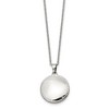Chisel Stainless Steel Polished Puffed Disc Pendant on a 18" Cable Chain Necklace - 2 of 4
