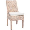 Suncoast Side Chair W/ Cushion (Set of 2) - FOX6540 - White/White Washed - Safavieh Couture - 4 of 4