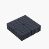 New Style 12" Patio Deck Tiles, DIY Interlocking, Easy & Quick Install for Porch, Poolside, Balcony, Backyard. 44pcs DARK GRAY - 3 of 4