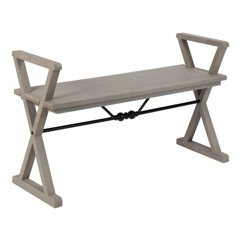 Kate and Laurel Travere Wood Bench, 1 of 9