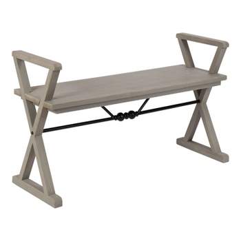 Kate and Laurel Travere Wood Bench