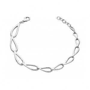 Lucy Quartermaine Petal Bracelet - Graceful Sterling Silver Design - 1 of 4