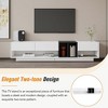 LIVAREEmlen Sleek and Stylish TV Stand with Perfect Storage Solution, Two-tone Media Console for TVs Up to 80'', White - 4 of 4