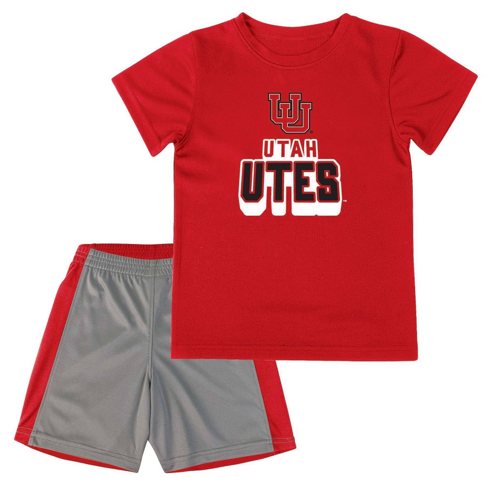 NCAA Utah Utes Toddler Boys' T-Shirt and Shorts Set - 2T