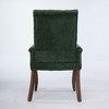 Gulches Upholstered Chenille Fabric Accent Dining Chair, Elegant Tufted Club Dining Room Kitchen Room Arm Dining Chair, Single,Green - 4 of 4