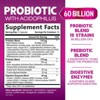 Probiotics 60 Billion CFU per Serving - 10 Strains + Prebiotics - Digestive Health, Gut & Immune Support - 60 Capsules By Nature's Nutrition - 2 of 4