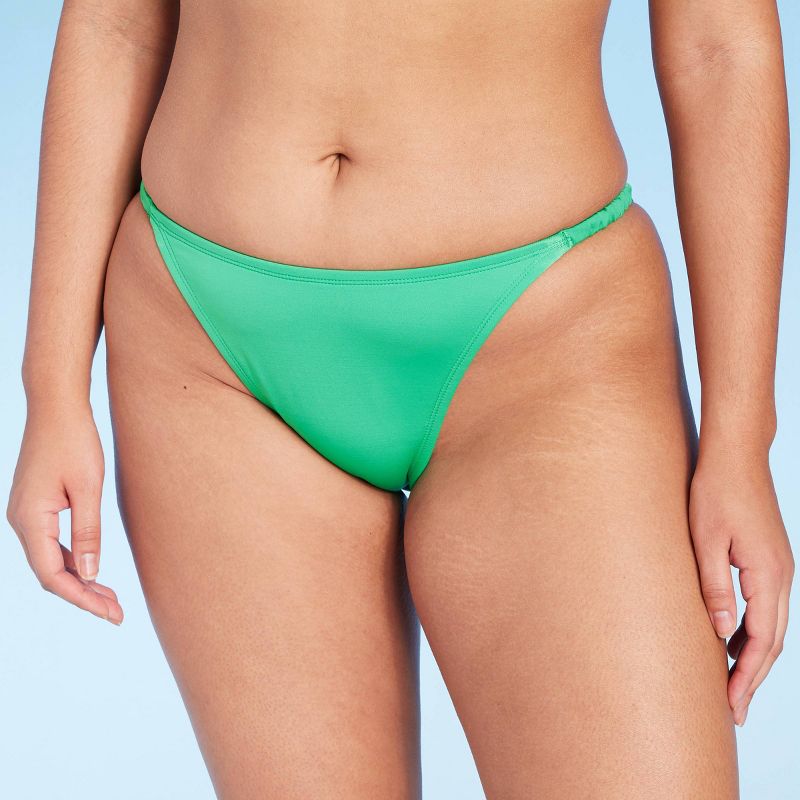 Women's Side Tab Extra High Leg Cheeky Bikini Bottom - Wild Fable™, 5 of 7