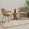 Christopher Knight Home Orlando Wicker Woven Steel Frame Club Chairs - 2 of 4