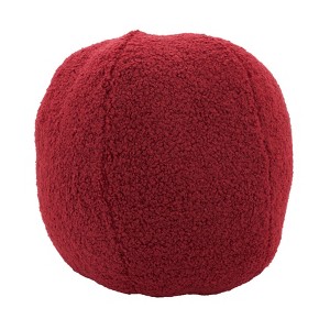 10" Fuzzy Fantasy Faux Fur Ball Poly Filled Round Throw Pillow - Saro Lifestyle - 1 of 3