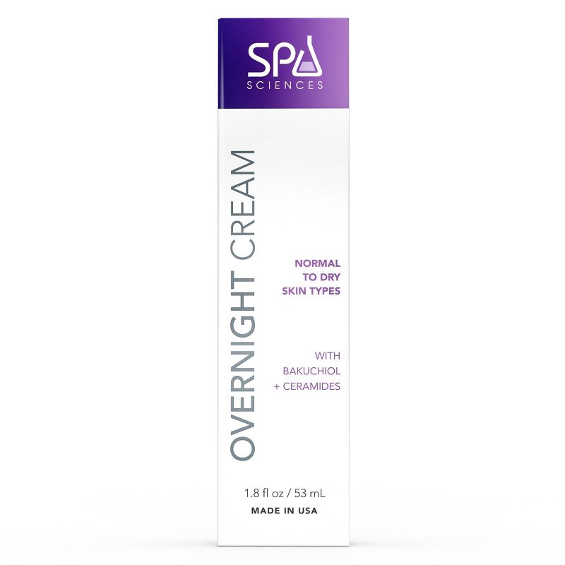Spa Sciences Overnight Cream for Normal to Dry Skin Facial Night Cream - 1.8 fl oz, 4 of 10