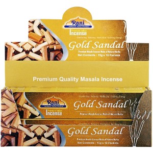 Gold Sandal Incense (Premium Masala Incense Made of Natural Herbs) - Rani Brand Authentic Indian Products - 1 of 4