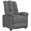 VidaXL Massage Chair Dark Gray Fabric - 2 of 4