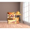 7"x14" Dimensional Velvet Pumpkin with Embroidered Leaves Throw Pillow Orange - Edie@Home: Cozy Autumn Decor, Indoor Novelty Plush Pillow - 3 of 4