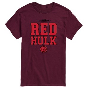 Men's - Marvel - Captain America Red Hulk Collegiate Short Sleeve Graphic T-Shirt - 1 of 4