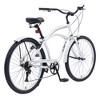 Okak 26IN Beach Cruiser Bike with 7 Speed System, Mens Bike with Front and Rear V brakes, Metal Frame Bicycle for Teens and Adults - 2 of 4