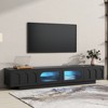 Bella Depot 86.6" TV Stand with Glass Doors for TVs Up to 95" - 2 of 4