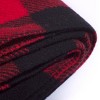 50"x72" Buffalo Check Throw Blanket Red/Black - Faribault Woolen Mill - 2 of 3