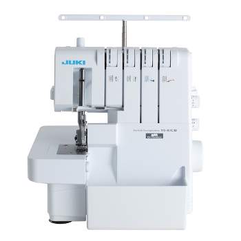 SINGER 14HD854 Máquina de coser profesional de 2 a 4 hilos autoajustable  con capacidad de 1,300 puntadas por minuto y accesorios, gris