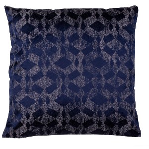 Rayen Pillow - Dark Blue - 20"X20" - Safavieh - 1 of 3
