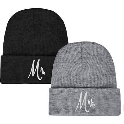 MSDC 2 Pack Beanie for Men Women Slouchy Beanie Hats Winter Knit Caps Soft Ski Hat Unisex