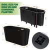 Whizmax 2 Pack Tall Oval Planter Box with Wheels Modern Flower Pots with Water Level & Removable Insert Bucket for Outdoor Patio, Garden, Window - 3 of 4