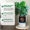 14.2"Tall Planters Set of 2, Plant Pots, Self Watering Pots for Indoor Plants, Flower Pots with Built-in Drainage and a Water Level Monitor, for Patio - 4 of 4