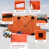 140"x70.8"x79" Insulated Pop Up Ice Fishing Tent - Portable Hub-Style Shelter for 1-8 Persons, Windproof & Warm, Available in Multiple color - 4 of 4