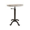 Carolina Living Colton Adjustable Vintage Table Natural Driftwood/Aged Iron: Mango Wood, Iron Frame, 30 Day Warranty - 3 of 4