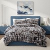 Peace Nest Ultra-Soft Tie-Dye Comforter Set with Plush Faux Fur & Reversible Shearling - 2 of 4