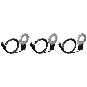 Farm Innovators 150 Watt Chicken Waterer De-Icer with Teflon Coating and Nipple Style Drinkers for Poultry Fountains, Silver/Black (3 Pack) - 1 of 4